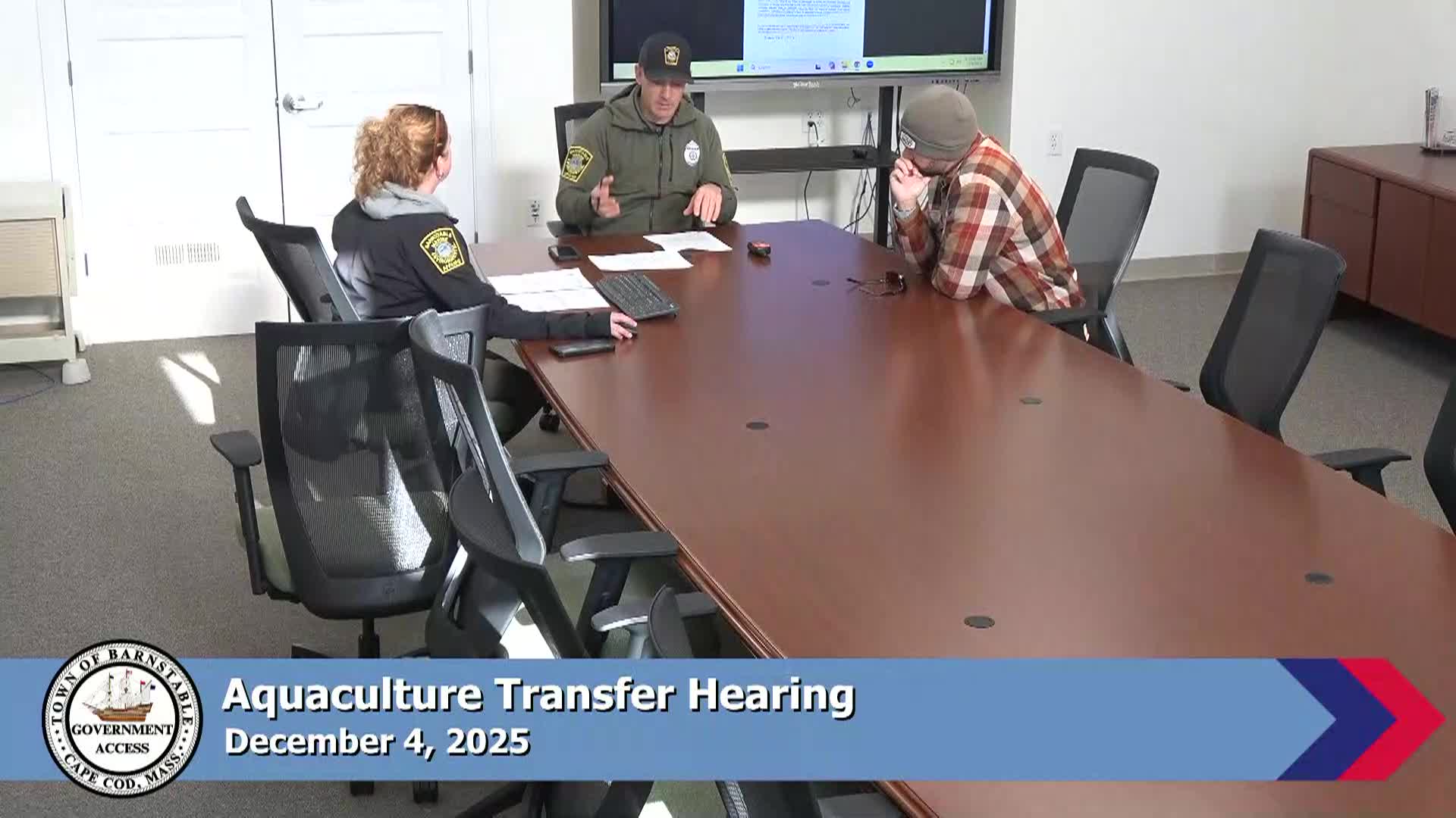 Aquaculture Transfer Hearing