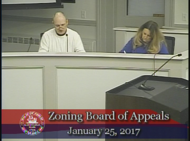 Thumbnail image for Zoning Board of Appeals 01-25-2017