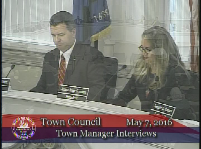 Thumbnail image for Town Council Town Manager Interviews II 05-07-2016